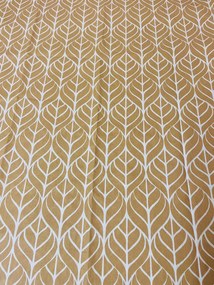 Leaf barna pamut ágyneműhuzat 140x200cm+90x70cm TiaHome