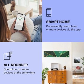 Klarstein Wonderwall Air Art Smart, infravörös hősugárzó, 120 x 30 cm, 350 W, zöld csík