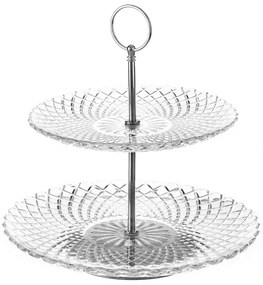 Üveg emeletes kínálótálca Harlequin – Casa Selección