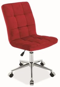 Irodai szék Triton Velvet, piros