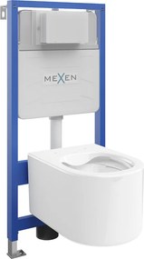 Mexen Sofia beépített WC készlet Fenix Slim WC tartállyal, fényes fehér - 6103354XX00