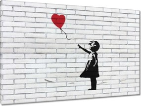 Vászonkép 120x80 Banksy Lány léggömb