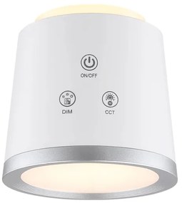 Globo 58454W - MEEYA LED 6W/3,7V érintős asztali lámpa, fehér, dimmelhető