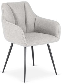 Szürke Bouclé Étkezőszék. NAWARA