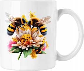 Méhecske bögre Virágok 6 Fehér 330ml