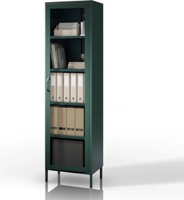 LUIGI vitrin, 500 x 1800 x 350 mm, Modern: palackzöld