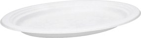 Ptc ovális eldobható tányér fehér 32cm 50db