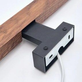 Brilagi-LED Fürdőszobai tükörmegvilágítás WOODY MIRROR LED/8W/230V IP44 tölgy/fekete