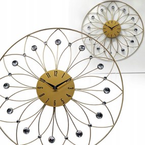 Modern falióra kristályokkal arany fém 50 x 50 cm YGZ20-0261