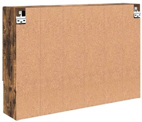 Fürdőszobai tükörszekrény Füstölt tölgy 80 x 17 x 55 cm Faanyag