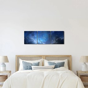 Az ég képe (órával) (90x30 cm)