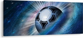 Kép - Futball a térben (120x50 cm)