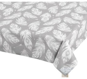Bellatex asztalterítő Adéla Feather szürke , 120 x140 cm