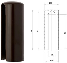 Otlav pánttakaró 3D 20 barna műanyag