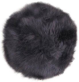 Báránybőr ülőpárna, szürke, 35 cm