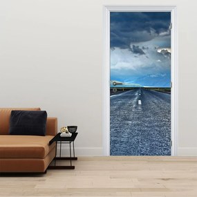 Fotótapéta ajtóra - Út a viharban (95x205cm)