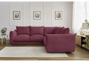 Borvörös sarokkanapé Ernest – Bobochic Paris