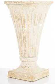 Evora design Váza cementbézs 26x17x17 cm