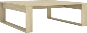 vidaXL sonoma tölgy színű szerelt fa dohányzóasztal 100 x 100 x 35 cm