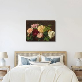 Kép - Henri Fantin-Latour, Roses de Nice on a Table, reprodukciók (70x50 cm)