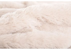 Fehéres bézs műszőrme takaró 150x200 cm Ruby – Tiseco Home Studio