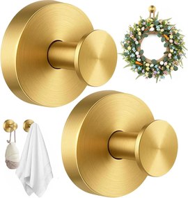 Fali törölközőtartó tapadókorongos fürdőszobai fúrás nélkül 2db