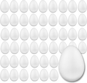 Stiropor tojások 6 cm 48 db Szett Húsvéti Fehér Stiropor Tojás