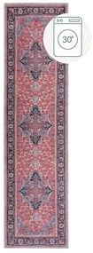 Borvörös mosható futószőnyeg újrahasznosított szálkeverékből 60x230 cm Windsor – Flair Rugs