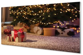 Akrilkép Ajándékok karácsonyfa 100x50 cm