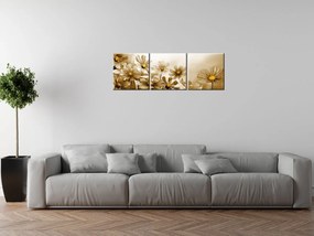 Gario Vászonkép Virágos szépség - 3 részes Méret: 90 x 60  cm