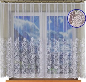 Rövid Jacquard Függöny 400x160 Széles Ösvény Rózsák Szoba Békák Kész