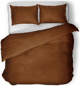 Ágyneműhuzat Uni Brown lux egyiptomi pamut 140 x 200/260