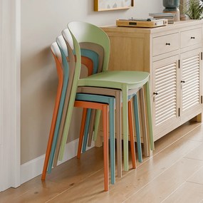 Rakásolható szék, zöld, RADANA NEW