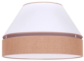 Duolla - Mennyezeti lámpa AVIGNON 1xE27/15W/230V á. 50 cm fehér/barna 601979
