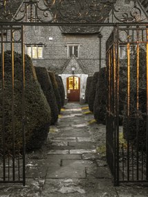 Poszter 30x40cm Egy régi házikó homlokzata Siddingtonban, Assaf Frank