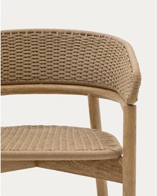 Natúr színű tömörfa kerti szék Arinella – Kave Home