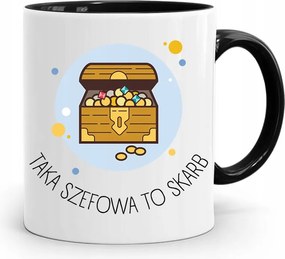 Bögre Fekete Ajándék Egy Ilyen Főnök Kincs, fényképes nyomtatással