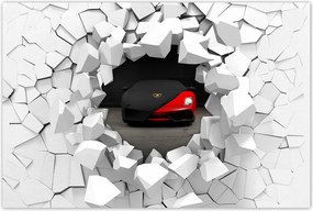 Poszter 60x40 Piros szuperautó