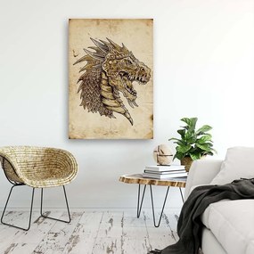 Gario Vászonkép Sárkányfej - Pau Fernandez Méret: 40 x 60 cm