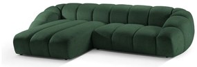 Zöld sarokkanapé (bal oldali) Diana – Micadoni
