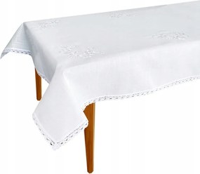 Abrosz hímzett csipkével fehér 052 130x160