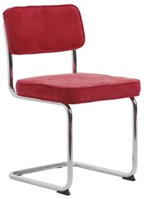 Piros kordbársony étkezőszék Rupert – Unique Furniture