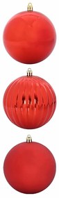 Karácsonyi Díszgömb Készlet 3 pcs Piros