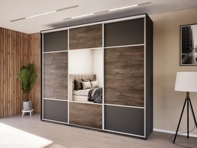Calisto Tolóajtós Gardrób (Antracit-Bolzánó) modern
