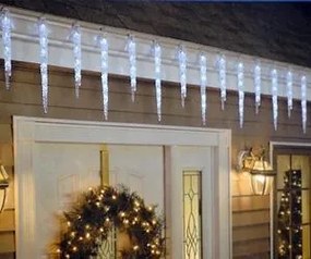 Karácsonyi jégcsap dekor LED színes Fényfüzér 30cm