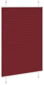 pliszírozott redőny Bordeaux piros 100x100 cm szövetszélesség