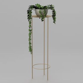 Virágállvány 100x32 cm arany színben