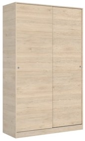 SLIDO 3 ruhásszekrény, 120x204x50, természetes