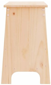 tömör fenyőfa előszoba pad 100 x 28 x 45 cm