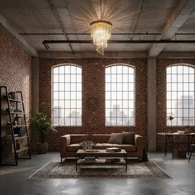 Ideal Lux - Kristály csillár CARLTON 12xE14/40W/230V átm. 50 cm arany